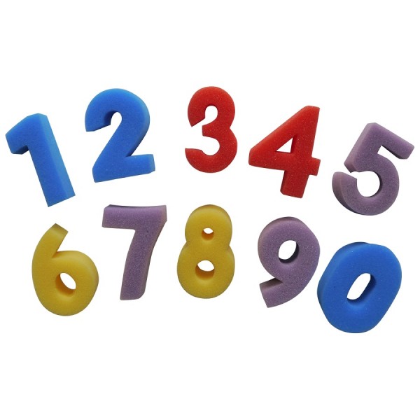 Creation Station Numbers Sponge Painting Shapes - Tinker Tray Play