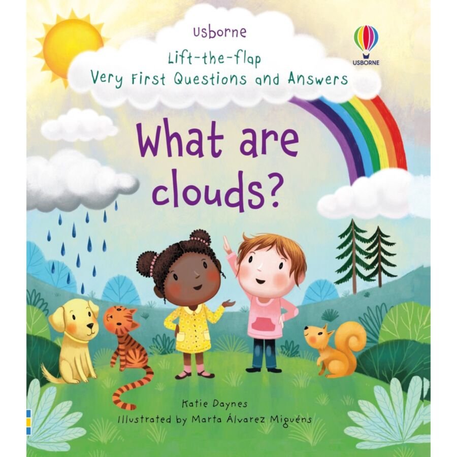 Book　Play　are　Tray　the　Answers　Questions　Tinker　and　Clouds?　First　Hardback　Usborne　Flap　What　Lift